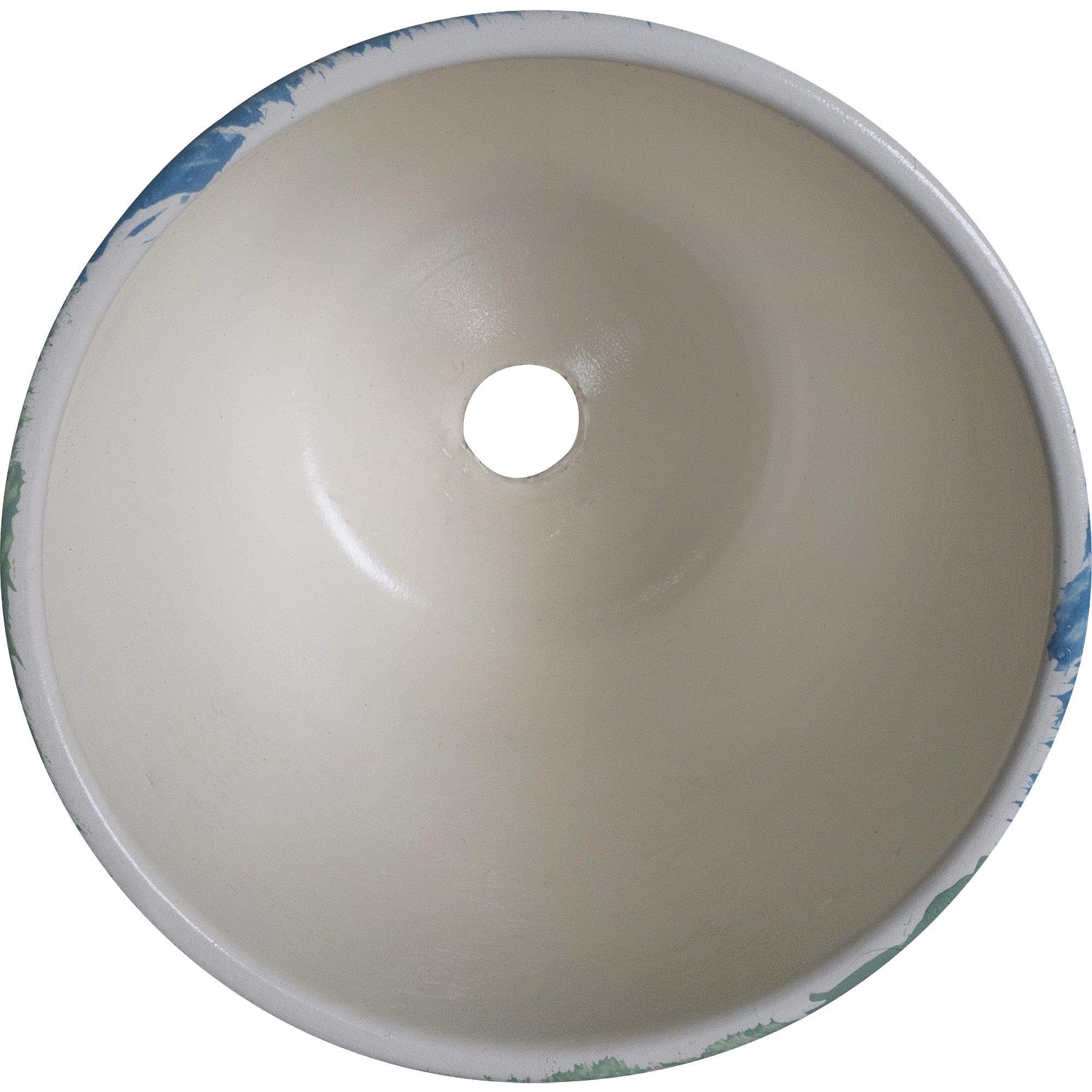 82116429 Горшок цветочный Бонди ø12 h11 см v0.8 л керамика белый/синий/мятный Santreyd  - Вид №3