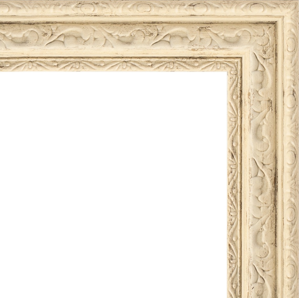 BY 1347 Зеркало в багетной раме - слоновая кость 51 mm EVOFORM Definite - Вид №4