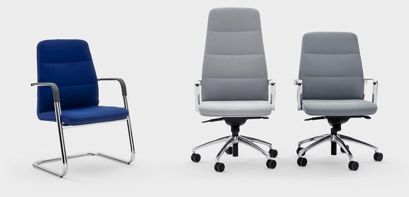 Viganò Кресло для руководителя из ткани с высокой спинкой Star sun-id-1502495 - Вид №2