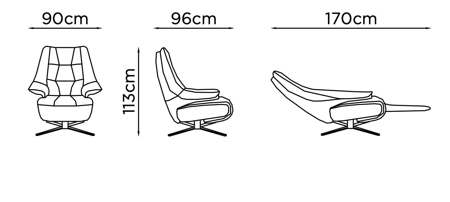 Тканевое вращающееся кресло с подлокотниками Sofanella FLORENCE ARCH-00061012 - Вид №5
