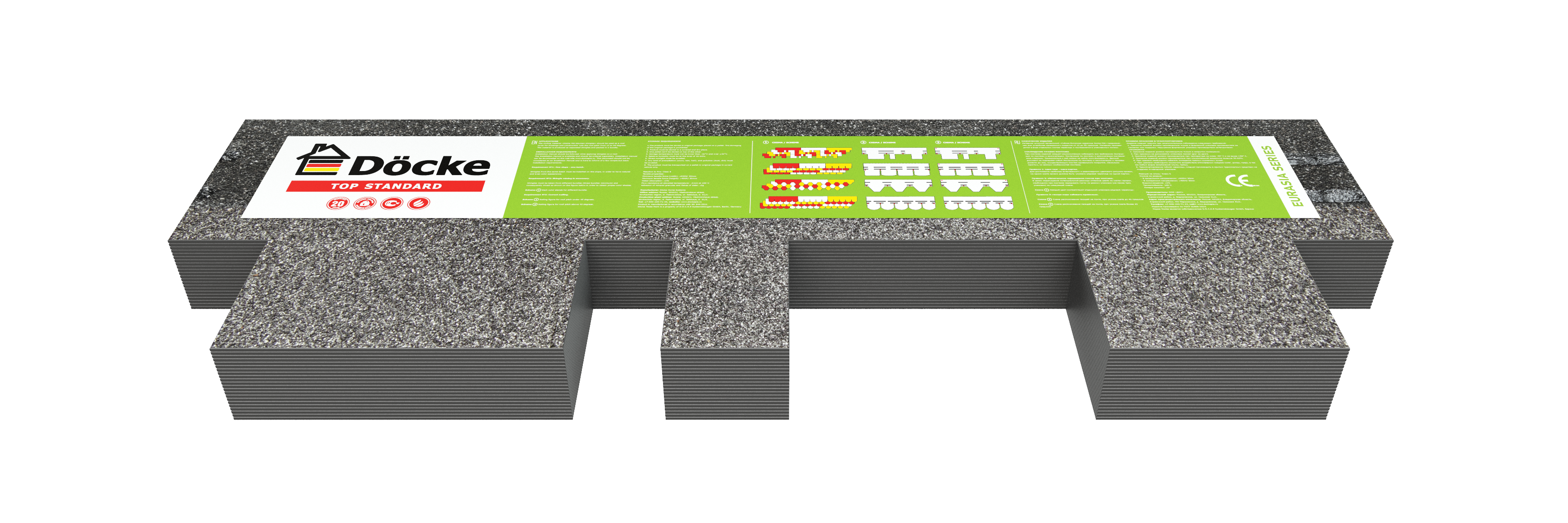82349823 Гибкая черепица Docke Pie Евразия лабиринт красный 3 м² STLM-0025154 DÖCKE  - Вид №3