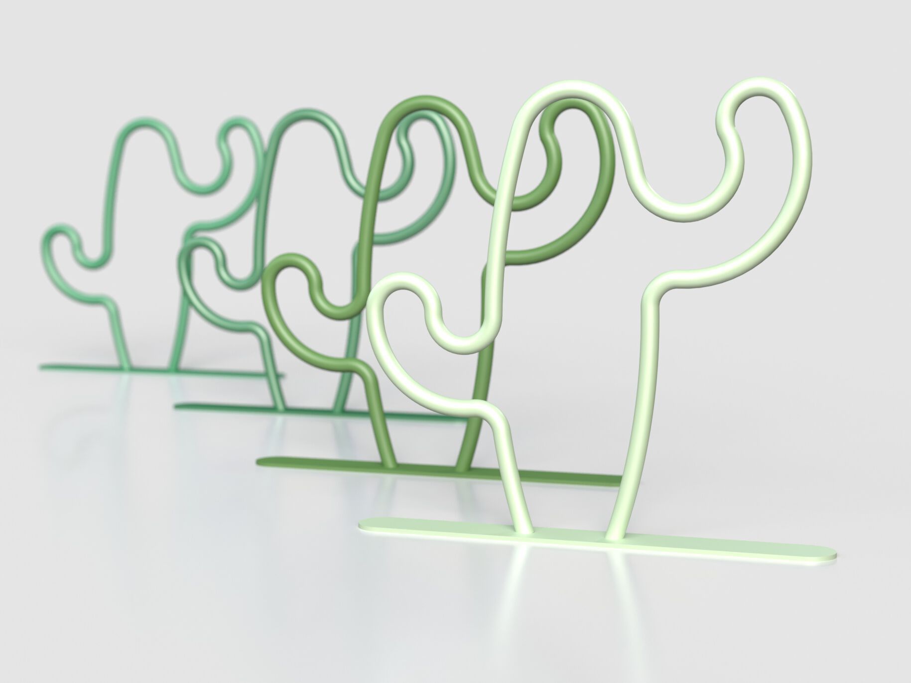 Стойка для велосипедов из оцинкованной стали Viscio Urban Design CACTUS ARCH-00128775 - Вид №1