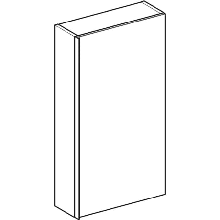 500.639.16.1 Подвесной шкаф Geberit Acanto с одной дверью Geberit  - Вид №1