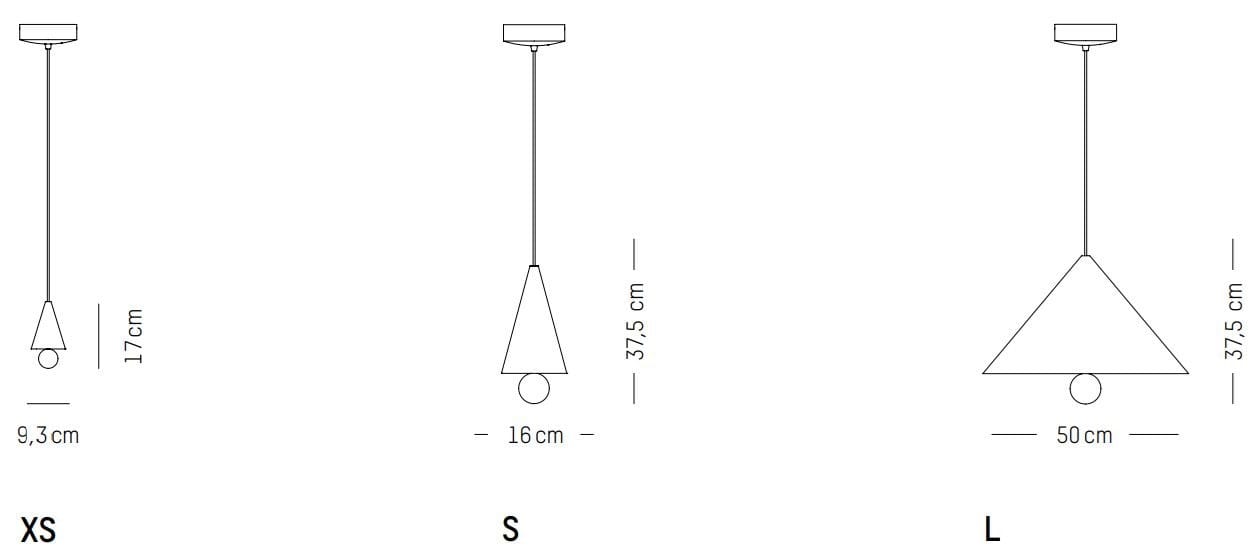 Алюминиевый светодиодный подвесной светильник с диммером Petite Friture Вишневый ARCH-00067847 - Вид №4