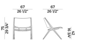 Мягкое кресло из ясеня
