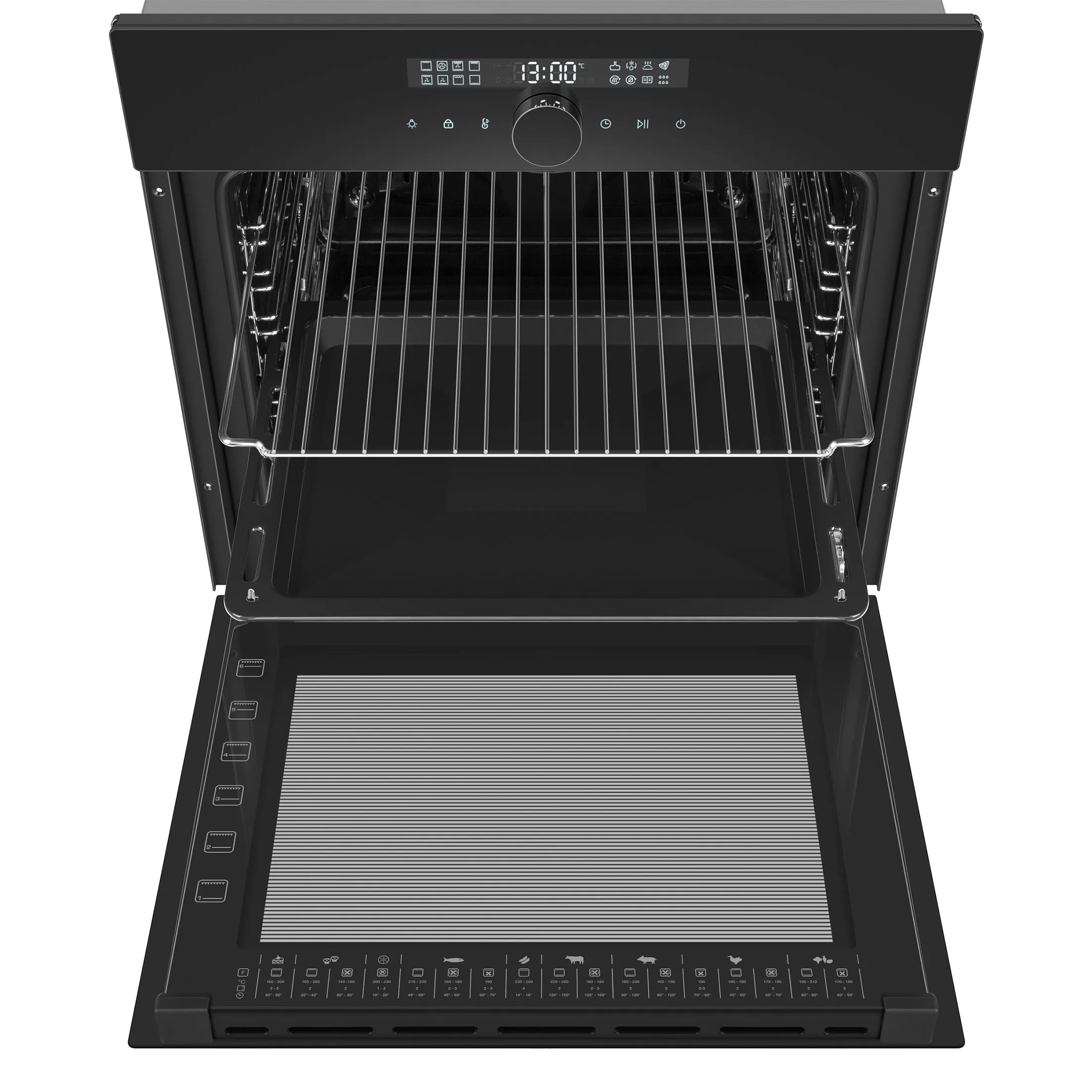 9168831 Электрический духовой шкаф Meferi MEO6017BK ULTRA черный STDN-0087131 - Вид №4