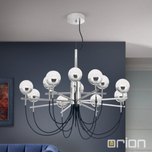 Orion LU 1735/8+4 nickel/500 люстра подвесная