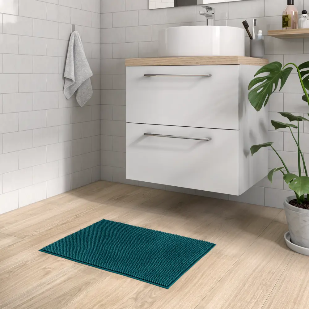 Коврик для ванной комнаты Sensea Easy 40x60 см цвет сине-зелёный Без серии STLM-2096937 - Вид №5