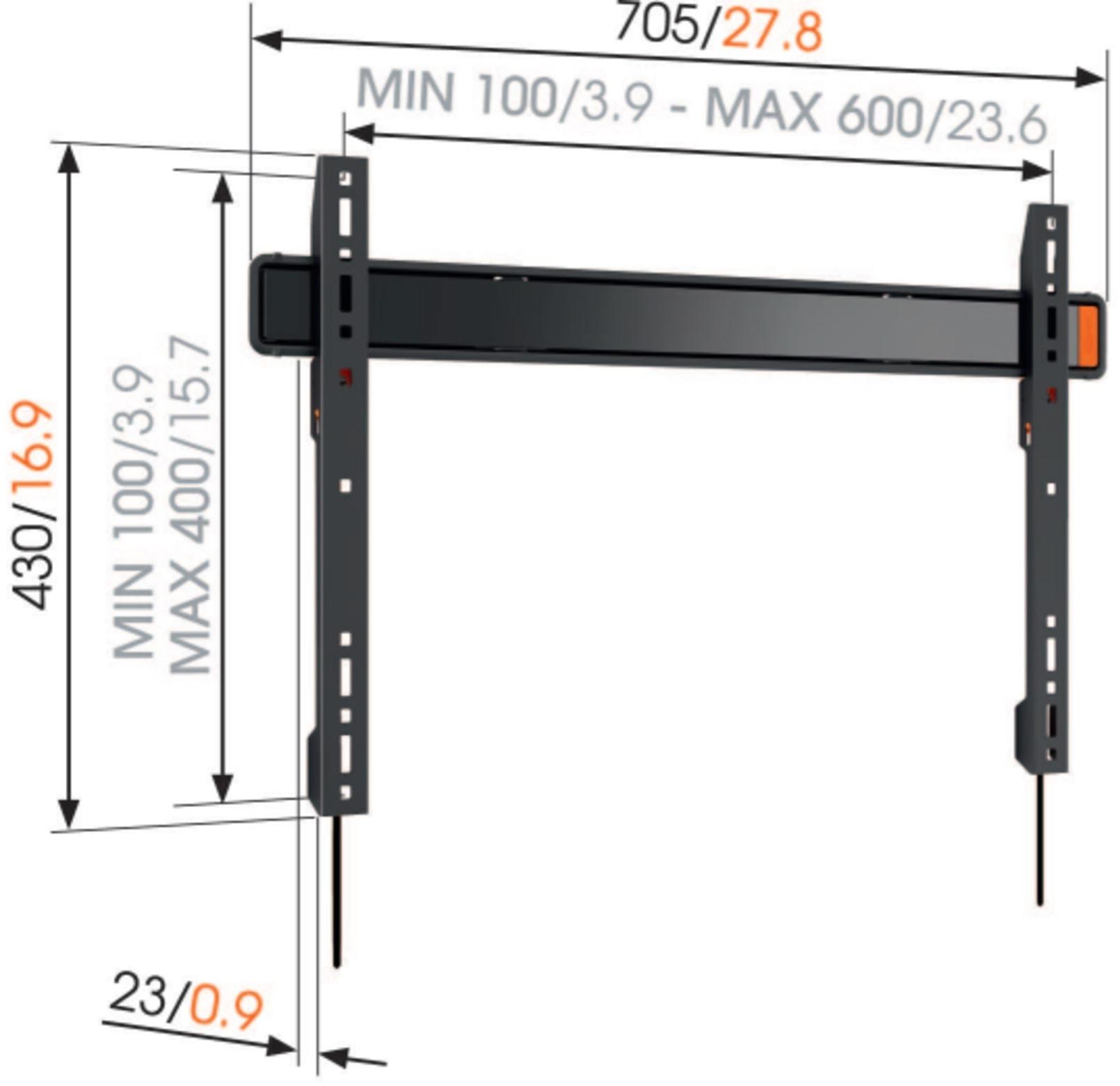 Vogel's - Exhibo Стационарный настенный монитор / подставка под телевизор Wall sun-id-1479837 - Вид №10