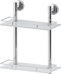 062 Полка с ограничителем 30 см двойная (стекло) ELL FBS Ellea