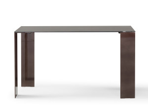 Мраморная консоль с металлическим основанием из листового металла