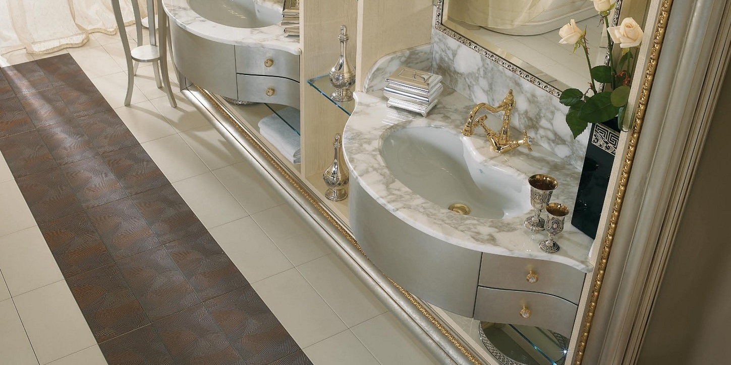 Комплект мебели для ванной 55/4 LINEATRE QUADRO’ 554 - Вид №1