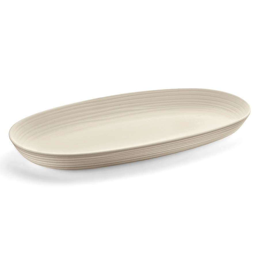 17540079 Блюдо сервировочное tierra, 22,9х41х4,2 см, бежевое Guzzini 