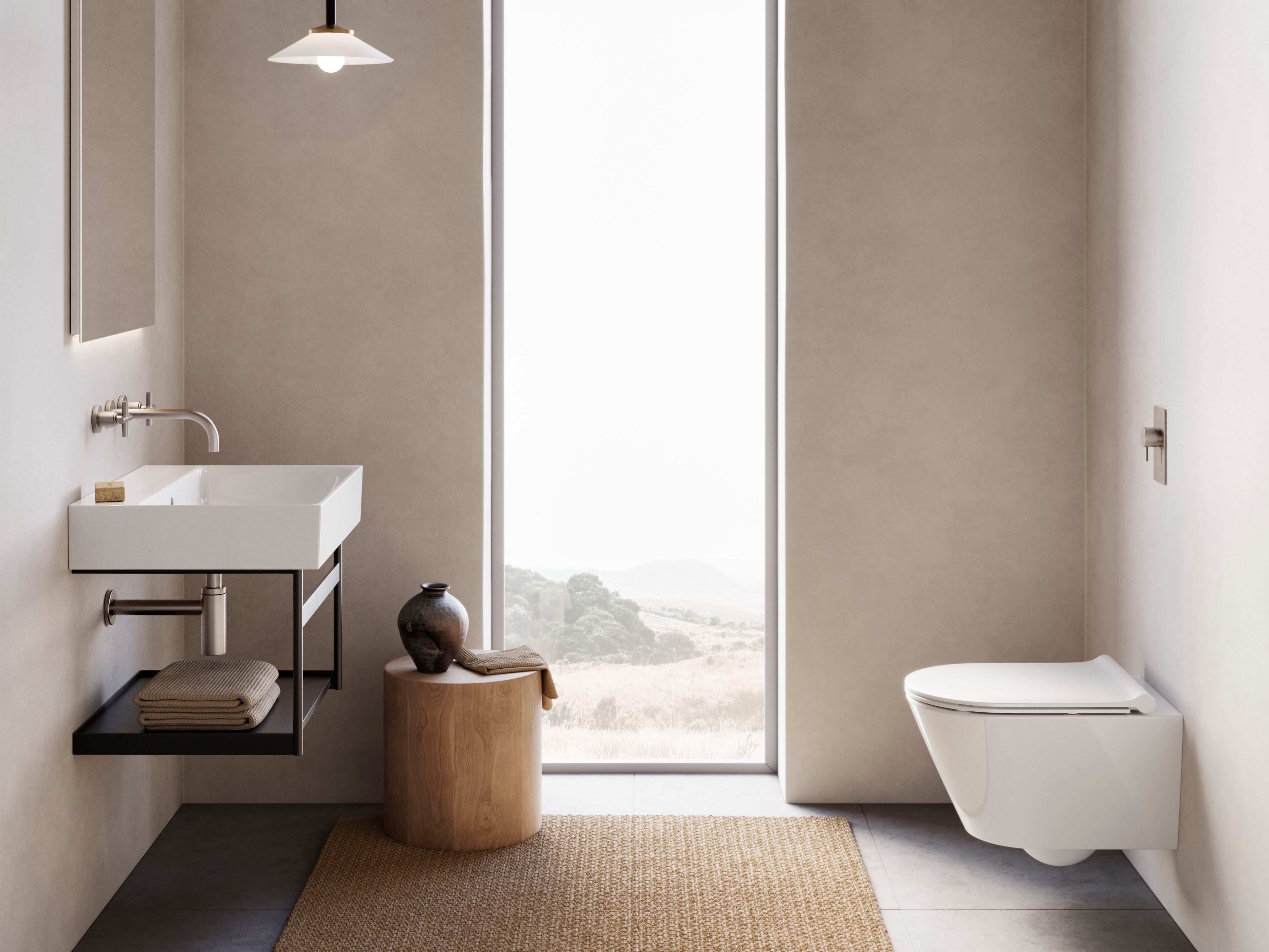 Прямоугольная подвесная раковина с переливом CERAMICA CATALANO премиум ARCH-00018383 - Вид №2