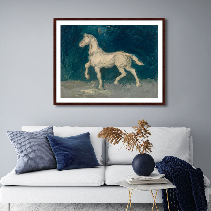 Картина в раме 130х102 см Horse, 1886г. КАРТИНЫ В КВАРТИРУ  264177 Бежевый;синий;разноцветный  - Вид №2