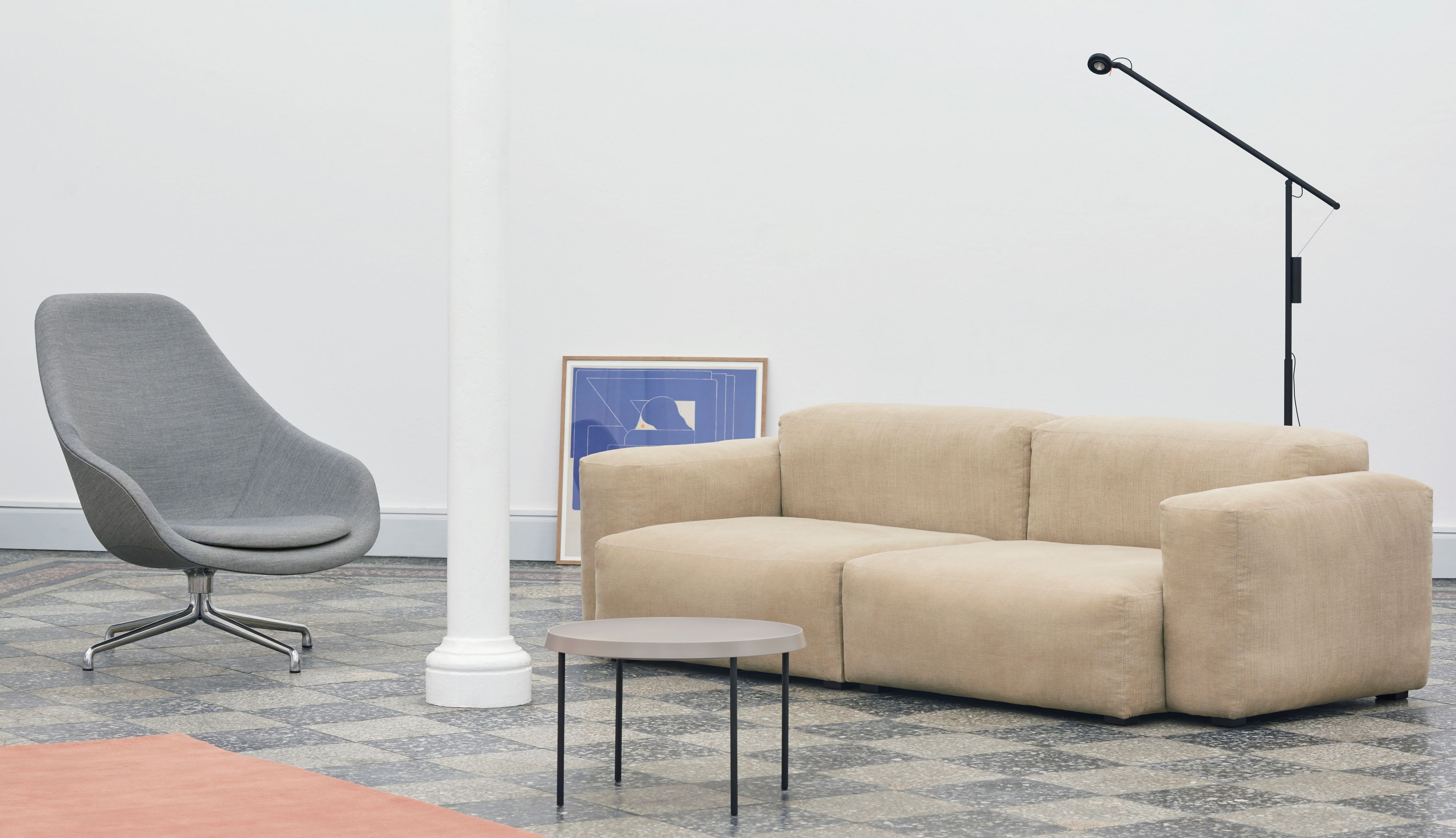 Спицевое вращающееся кресло с подлокотниками Hay About a Lounge ARCH-00139969 - Вид №4