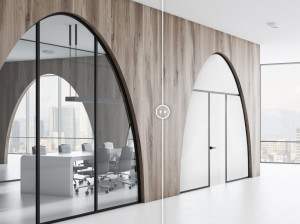 Контурные витражи с контролем конфиденциальности