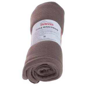 Плед «Bolero» 130х160 см флис цвет коричневый