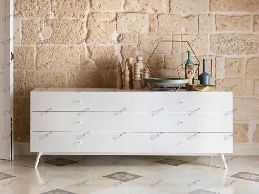 Barba design Деревянный лакированный комод Tiles 54.b1