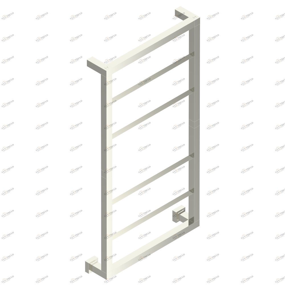 B6B-TWS6E Полотенцесушитель Современный квадратный, 6 перекладин, 520 мм x 980 мм, электрический Thg-paris Sèche-serviettes Contemporain Никель B6B-TWS6E CAT.B