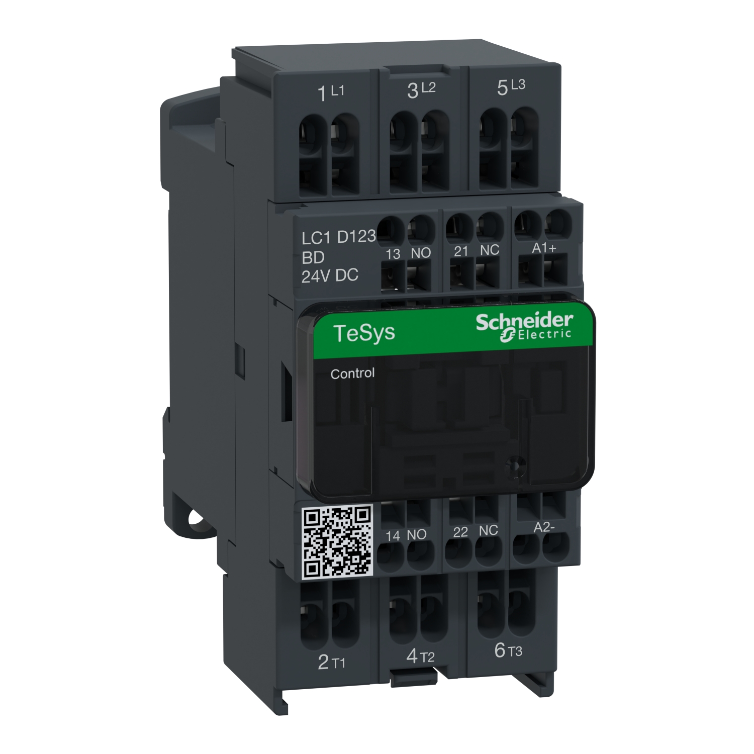 LC1D123BD Контактор LC1D 3P 12А 400/24В DC Schneider Electric TeSys 