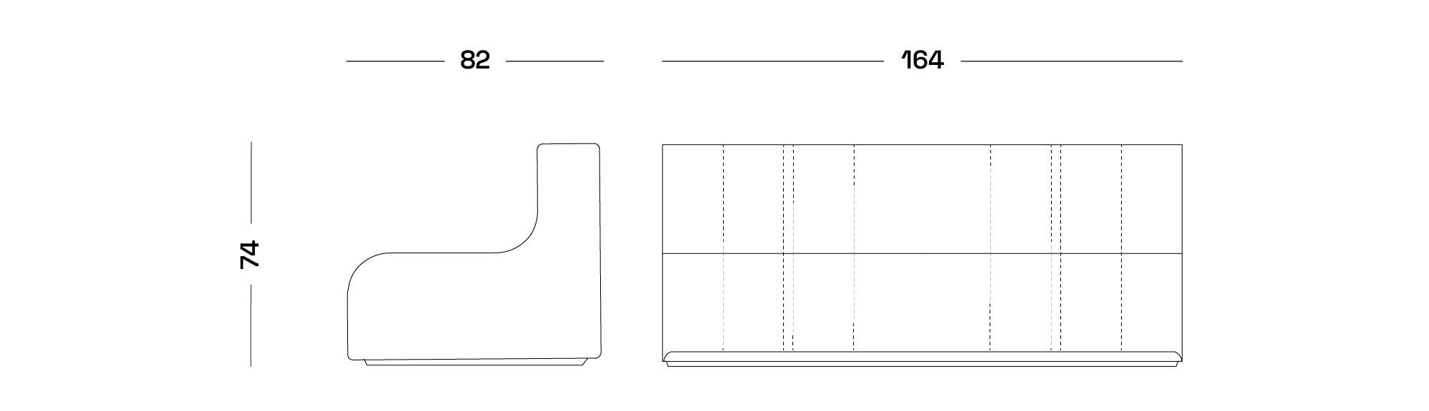 Модульный тканевый диван Poltronova Sofo ARCH-00147464 - Вид №7