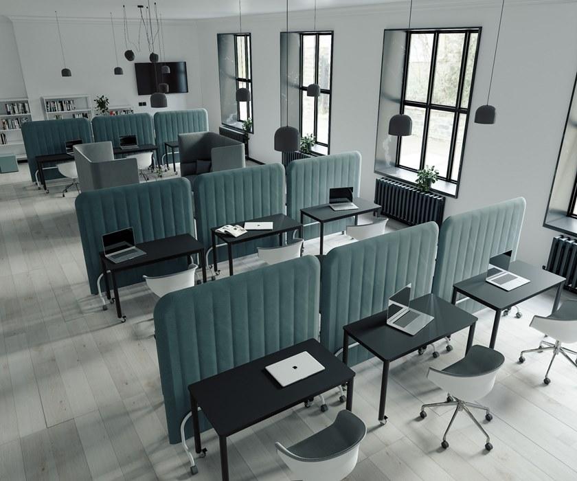 Grado Design Отдельностоящая офисная перегородка из ткани на колесиках sun-id-1394087 - Вид №1