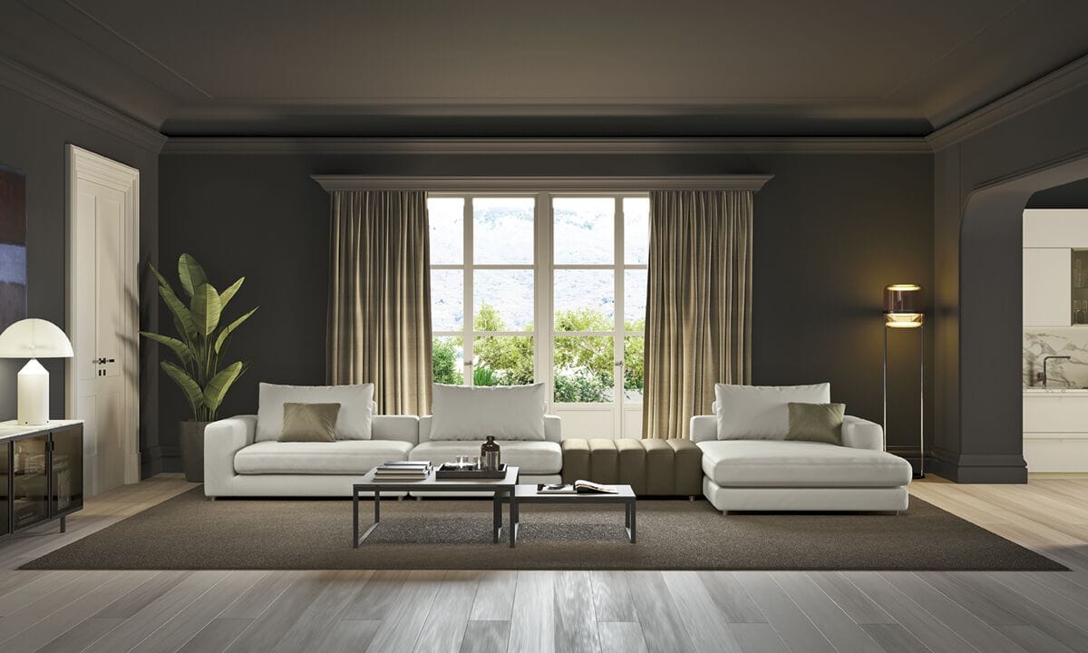 Модульный тканевый диван Febal Casa подпись ARCH-00075150 - Вид №15