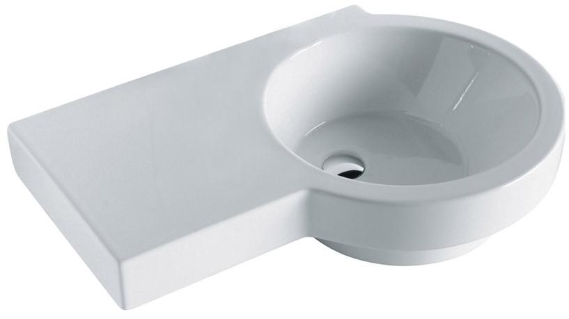 Подвесная раковина настенная овальная Olympia Ceramica TUTTO EVO белая sun-id-1469385 - Вид №4