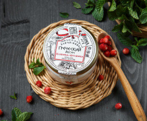 2023 Греческий йогурт "Клубника-земляника" 3,2% Вкусляндия