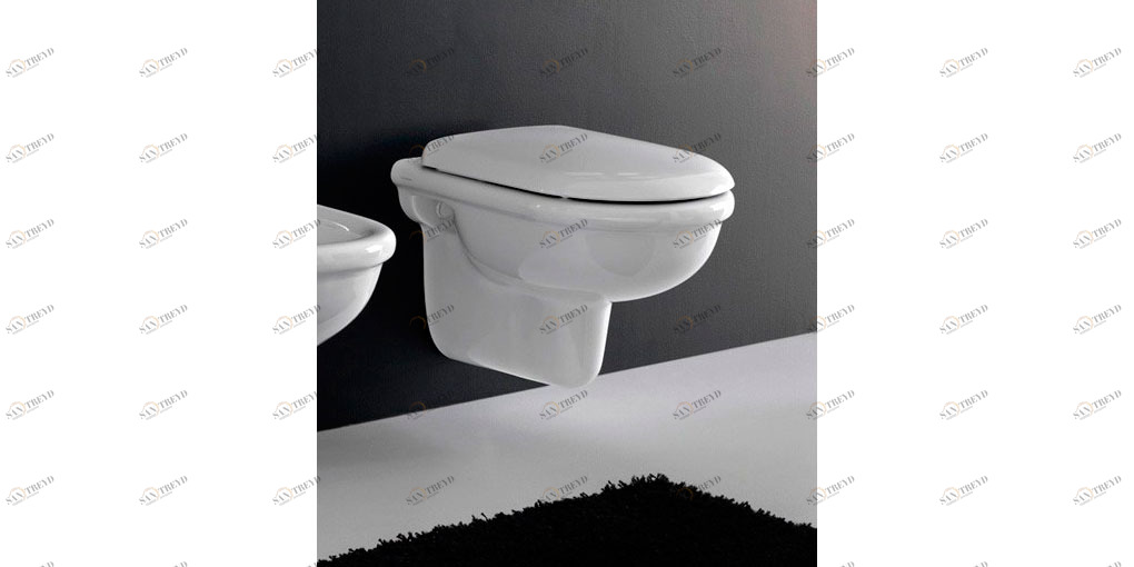 PLW10 Подвесной унитаз настенный Белый Ceramica Hidra PLUVIA Италия