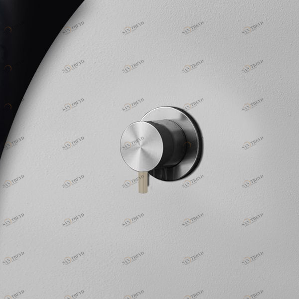 Девиатор трёхрежимный матовая сталь с бежевой ручкой Toki Radomonte TKI11SCIL28