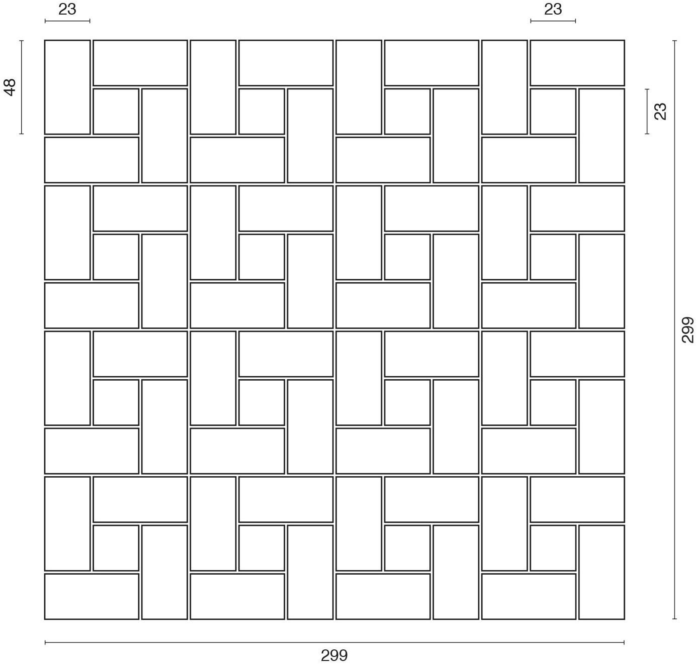 Ideamarmo Мраморная мозаика Square Sqr 804 - Вид №1