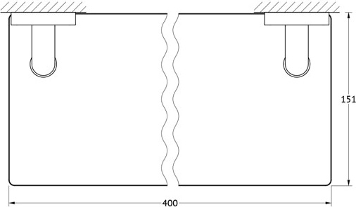 AVA 047 Полка 4-х ярусная 40 cm ELLUX Avantgarde - Вид №1