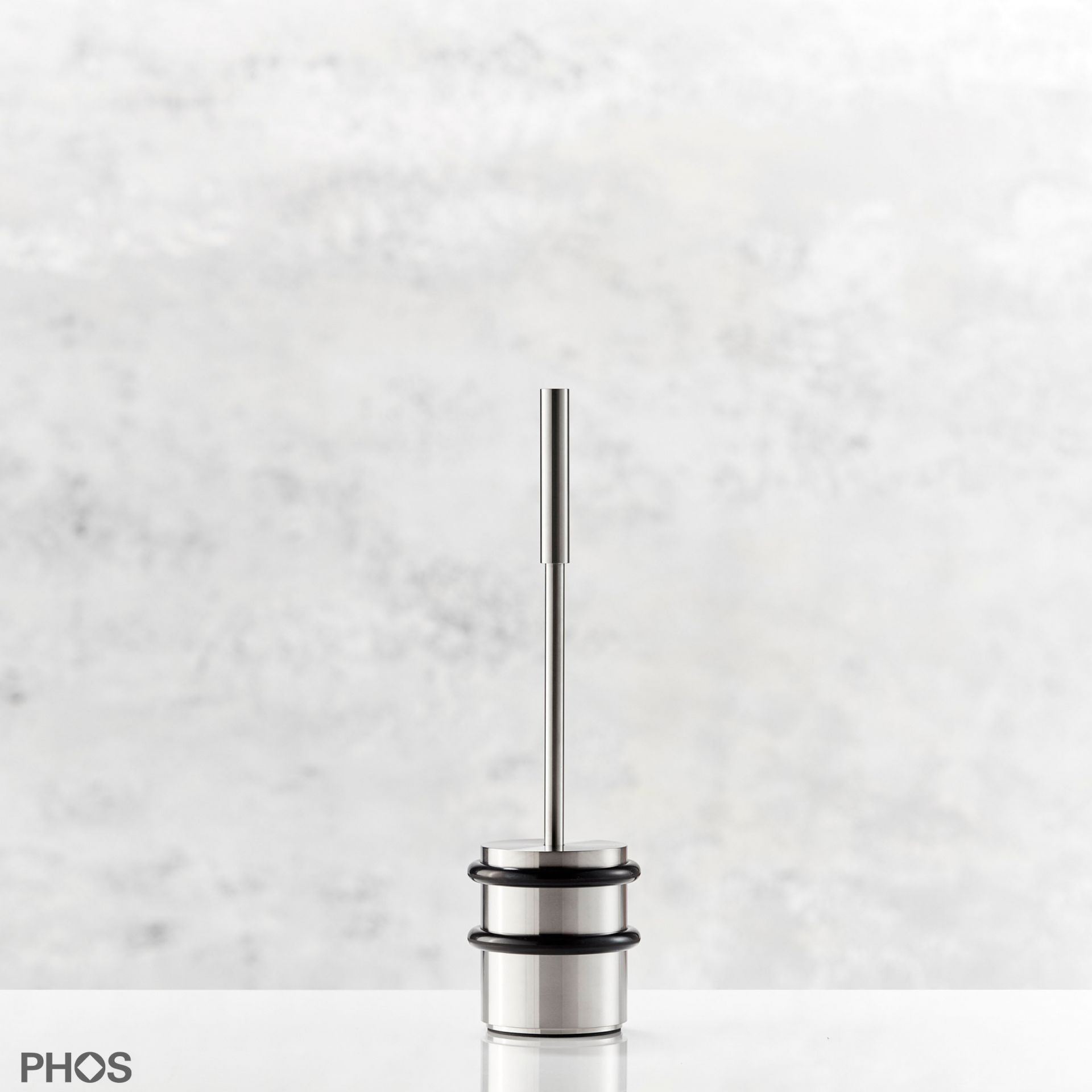 TSB90-110G275 Напольный дверной упор, тяжелый, с ручкой 27,5 см. PHOS 