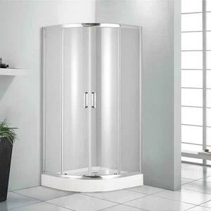 Душевое ограждение к поддону радиальному 900х900 из стеклокомпозита SMC (стекла прозрачные)