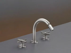 Ceadesign Смеситель для раковины с 3 отверстиями из нержавеющей стали Cross Crx 19