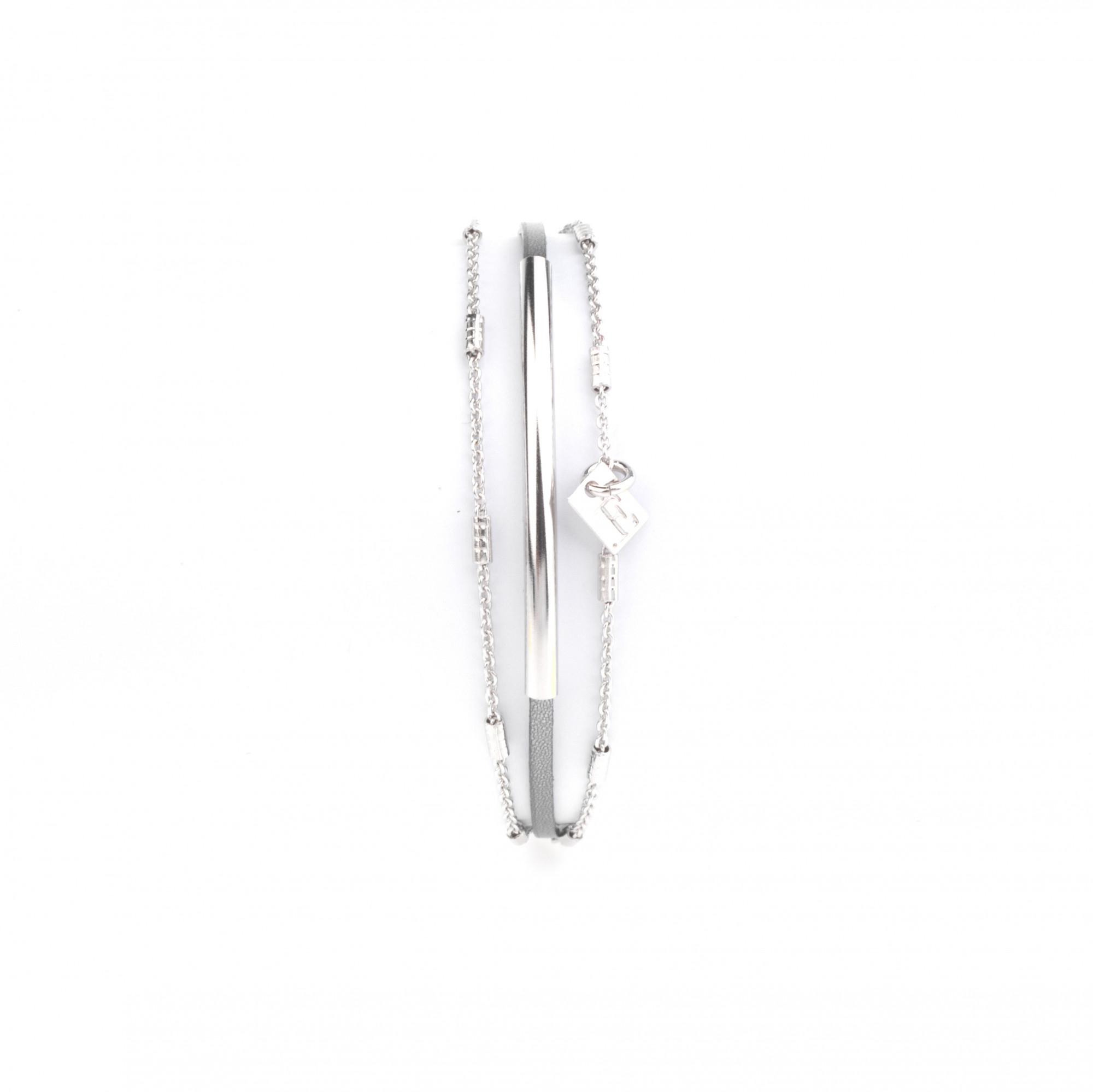 FL12 Браслет, кожа, латунь, позолота Flowersforzoe Santreyd 