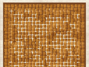 Ковер ручной работы из ткани