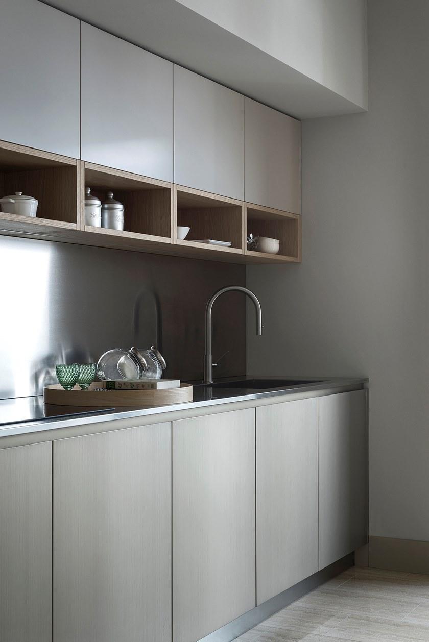 TM Italia Cucine Двухсторонняя линейная кухня с консольным столом K6 sun-id-1478858 - Вид №4