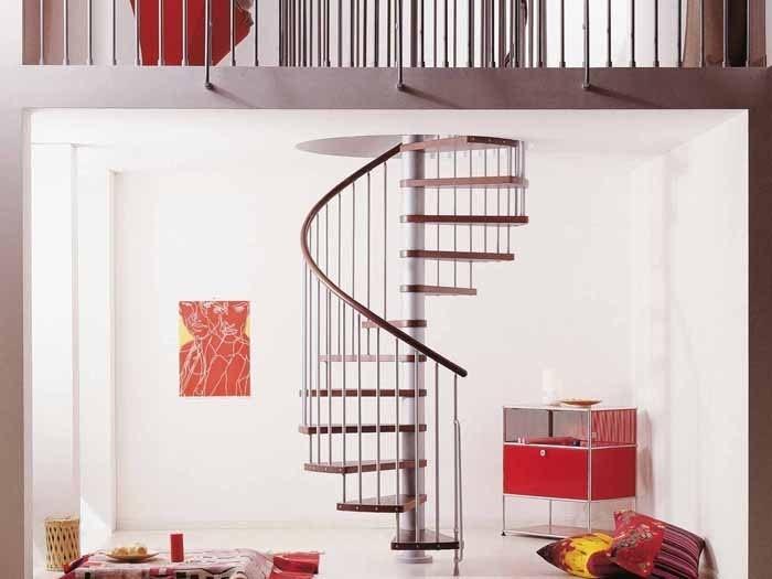 Fontanot Винтовая лестница из стали и дерева в комплекте Arkè sun-id-1380478 - Вид №7