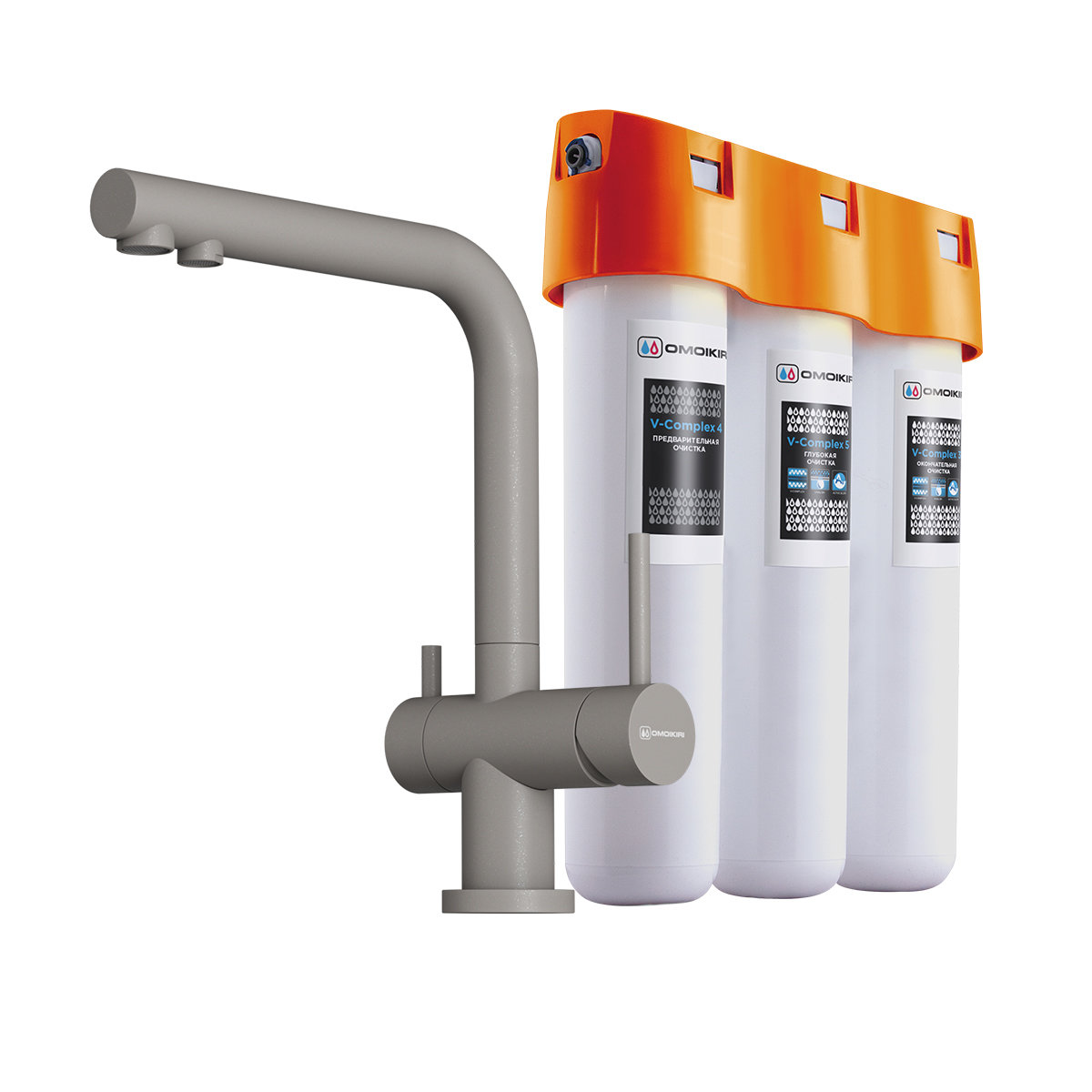 Смеситель для кухни Pure Drop lite + Nagano-P GR-P OMOIKIRI 4219.8028P