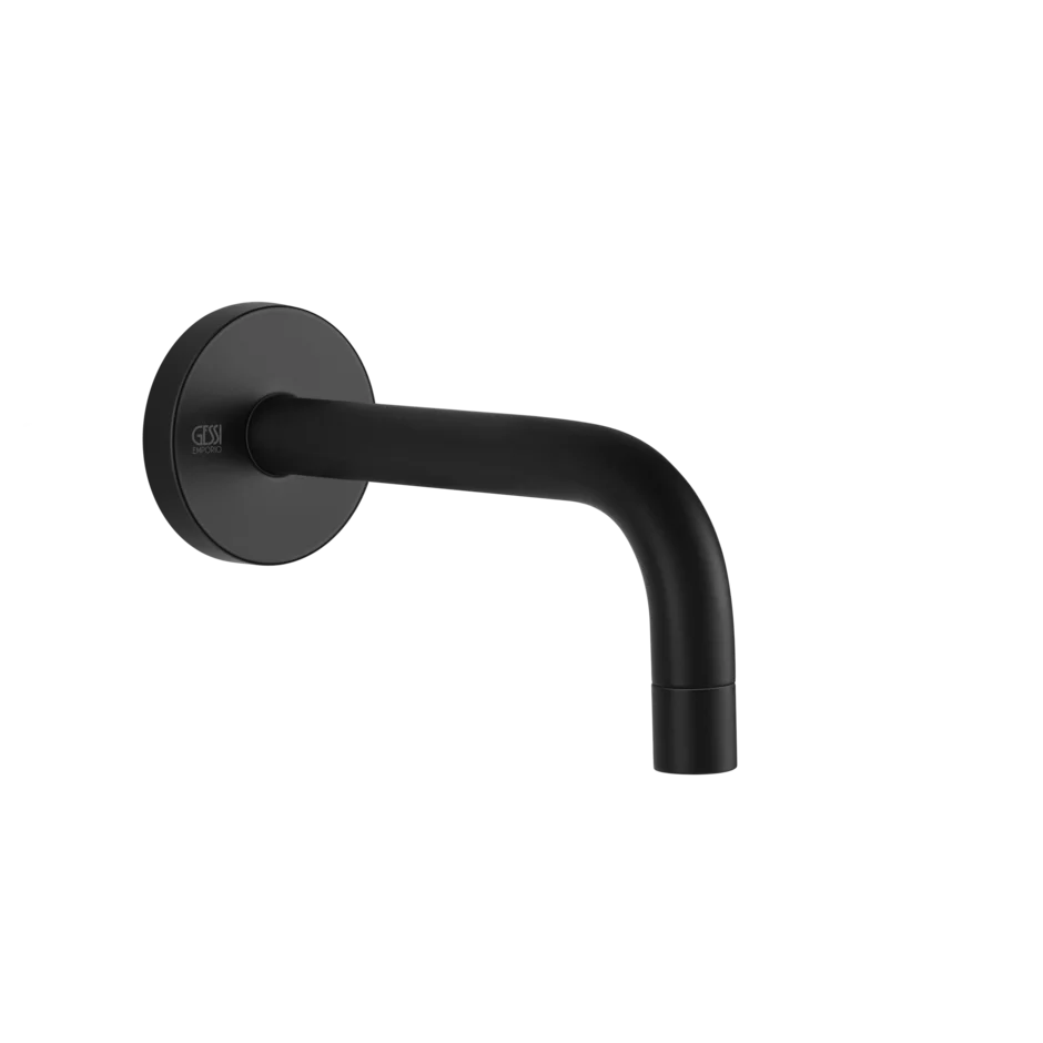 Носик для умывальника 38780 299 Gessi Via tortona МАТОВО-ЧЕРНЫЙ 38780299