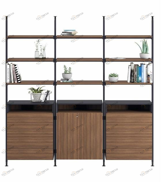 Ersa Книжный шкаф из крашеного металла с ящиками с креплением к потолку sun-id-1503563