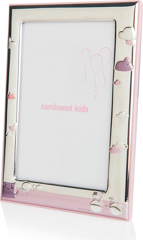 10577508 Sambonet Фоторамка 9х13см "Розовый велосипед" Сталь нержавеющая 