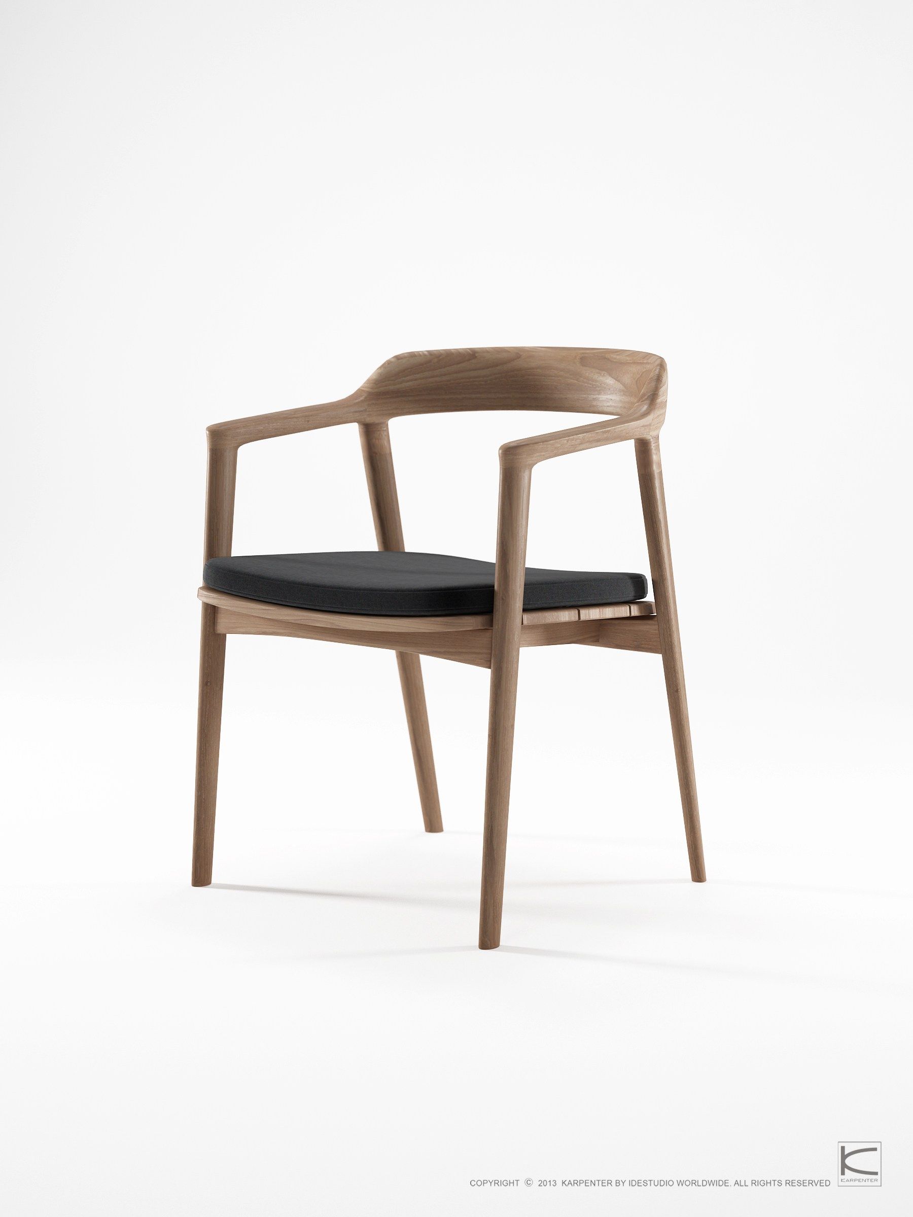 Стул из тикового дерева с подлокотниками KARPENTER Grasshopper Outdoor ARCH-00022537 - Вид №10