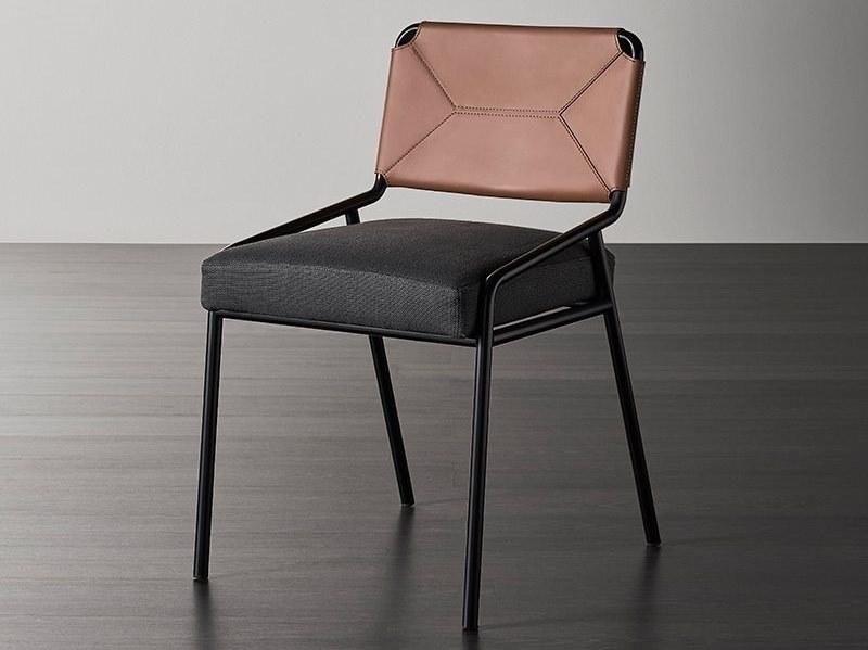 Meridiani Стул из ткани и кожи sun-id-1373339 - Вид №3