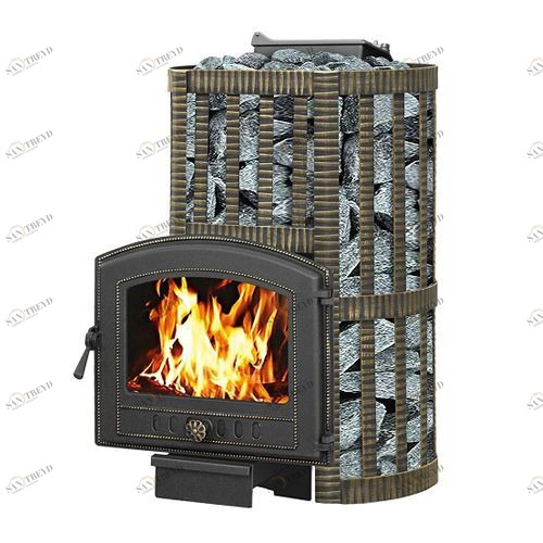 Печь для бани Везувий Ураган Ковка 16 (224) с закрытой каменкой 3716