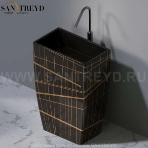 L110416G Напольная раковина стоящая прямоугольная A. e T. Italia Tower