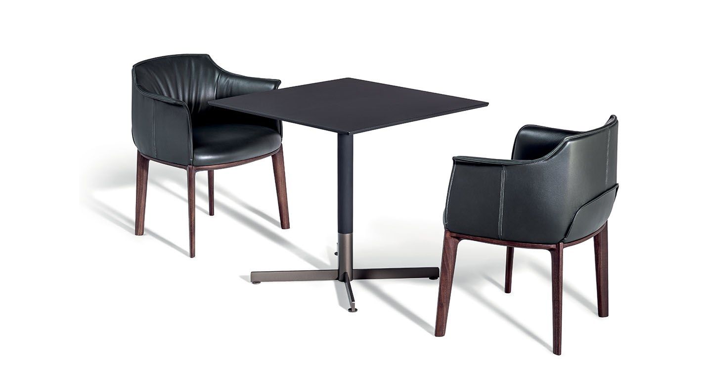 Квадратный стол из Fenix-NTM® со спицами Poltrona Frau ARCH-00116992 - Вид №1